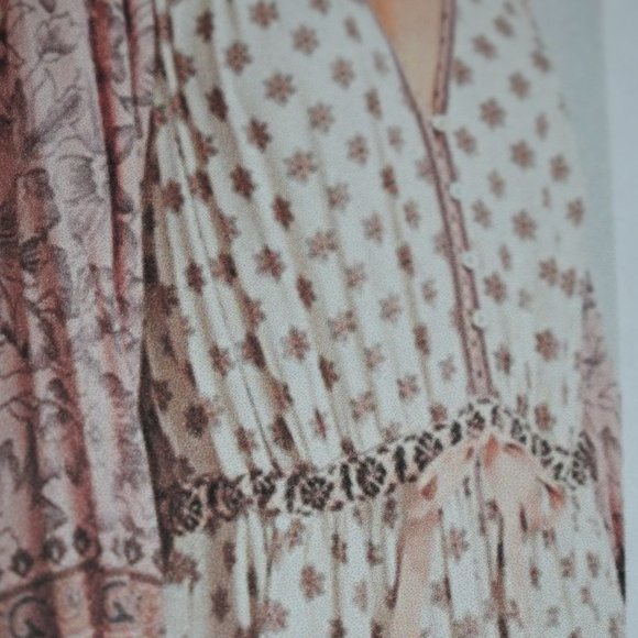 FIRM NWOT SPELL LIONHEART SUNDOWN GOWN XS Floral - Picture 16 of 16